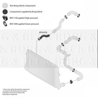 BORG & BECK bth1078 -  Трубка нагнетаемого воздуха